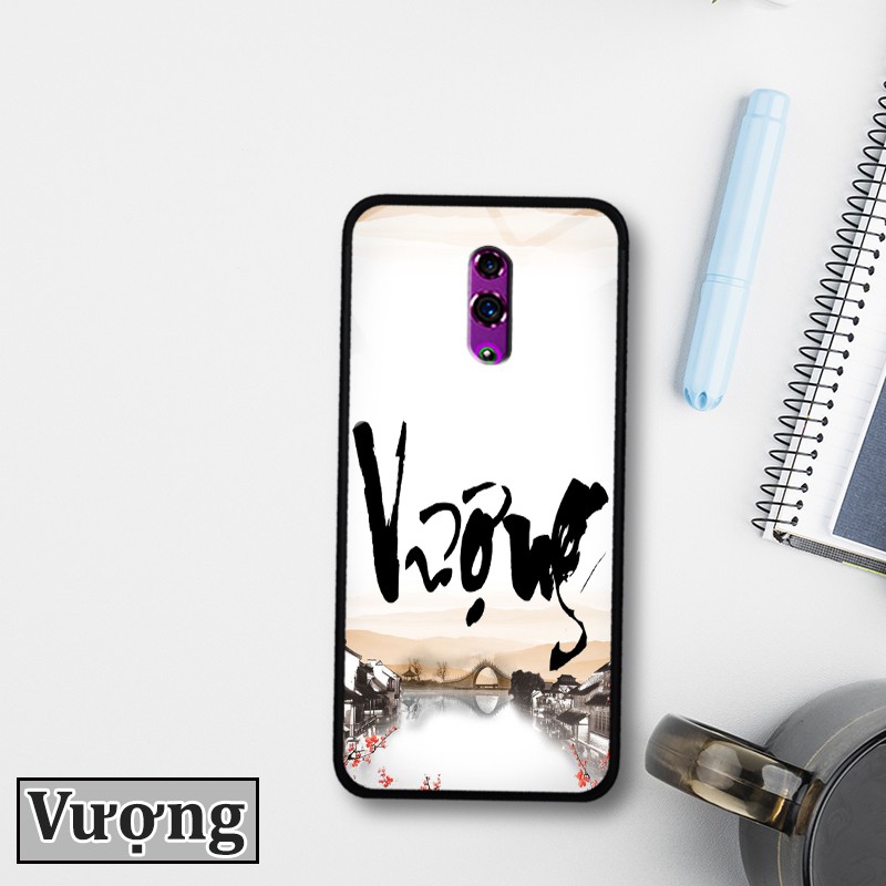 Ốp lưng kính 3D Realme X- chữ thư pháp ý nghĩa