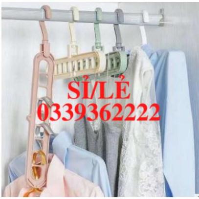 [ HAIANHSHOP ] Móc treo quần áo thông minh 9 lỗ tiết kiệm không gian Duashop &gt;