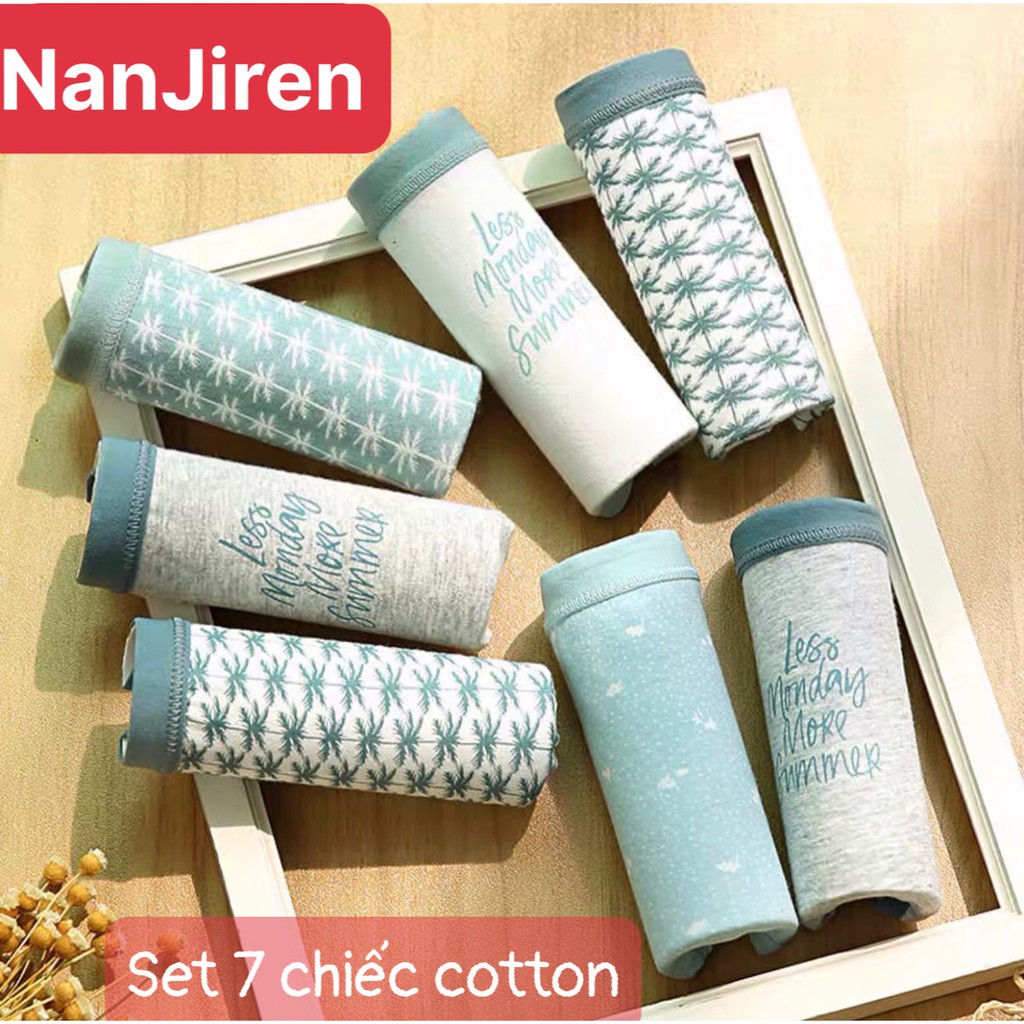 Bộ 7 quần chip Nanjiren cotton