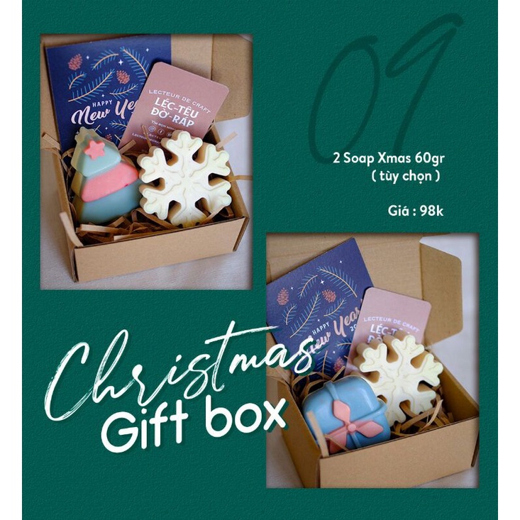 Xà phòng tạo hình Giáng Sinh 60gram giúp dưỡng da phù hợp làm quà tặng Noel | BigBuy360 - bigbuy360.vn