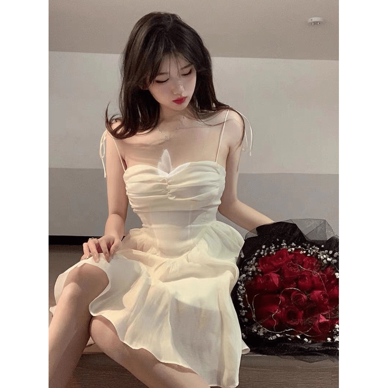 FREE SHIP ĐẦM VOAN BỒNG CỘT DÂY VAI XINH LUNG LINH HÀNG THIẾT KẾ CỰC PHẨM PU THỜI TRANG HHP