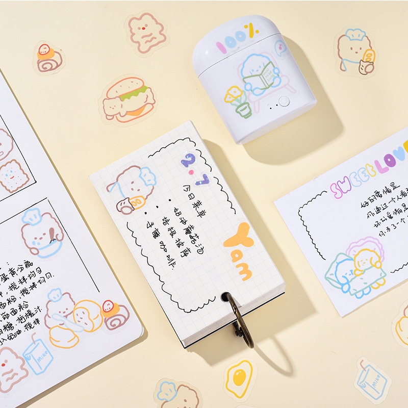 Túi sticker 40 miếng dán chủ đề hoạt hình tiện dụng trang trí diy