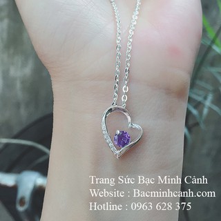 Dây chuyền trái tim pha lê