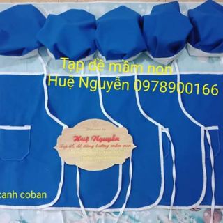 Combo tạp dề+mũ cho bé