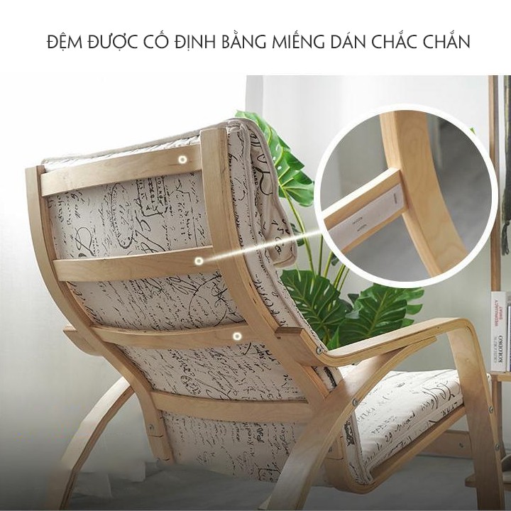 Ghế Poang Ngắn Bập Bênh Thư Giãn,Uống Trà, Đọc Sách - Có Thể Làm Quà Tặng Cho Người Thân