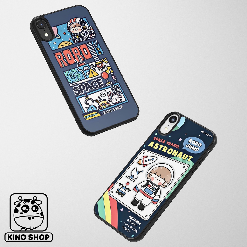 Ốp lưng iPhone KINOSHOP Rorojump viền dẻo đen silicon TPU chống ố vàng , chống va đập [ KN87 ]