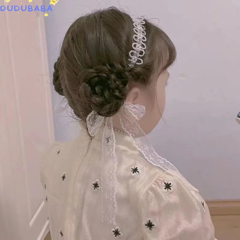 Dây Cột Tóc Đính Ngọc Trai Pha Lê Hai Công Dụng Phong Cách Nhật Hàn
