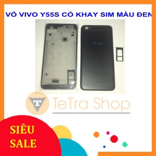 Vỏ vivo y55s có khay sim màu đen