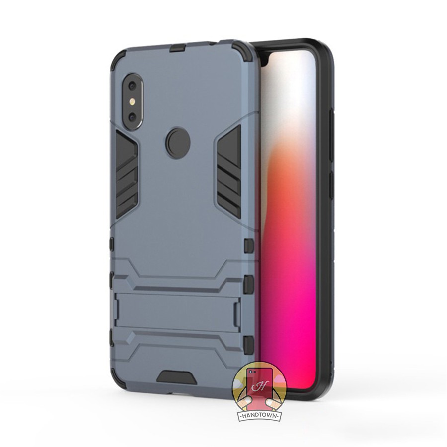 Ốp Lưng Cho Redmi Note 6 IRON - MAN Nhựa PC Cứng Viền Dẻo Chống Sốc