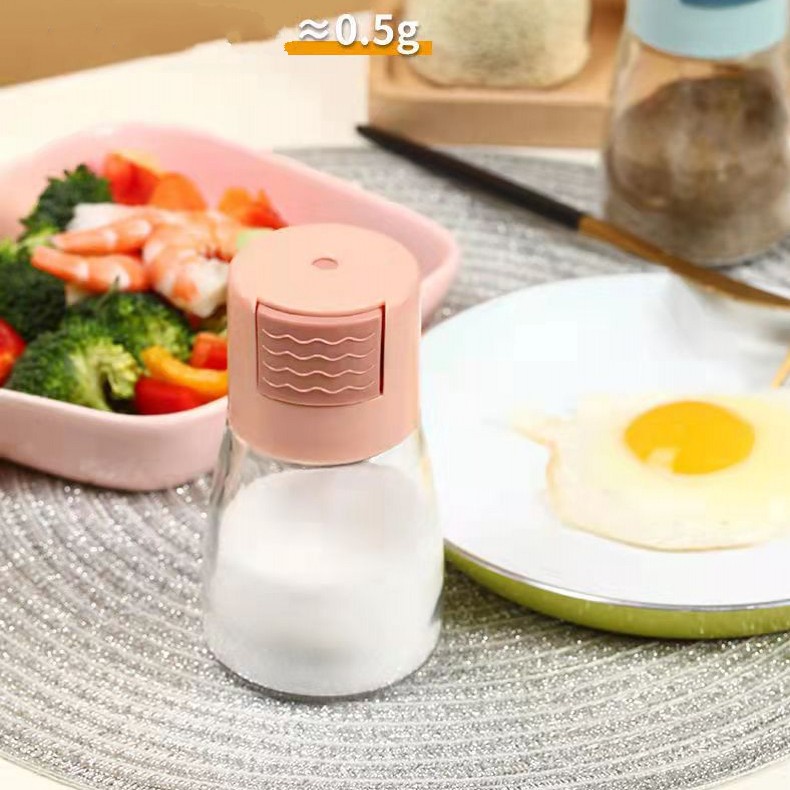 Bình Đựng Gia Vị Bằng Kính Trong Suốt 180ML Có Nắp Đậy Tiện Dụng