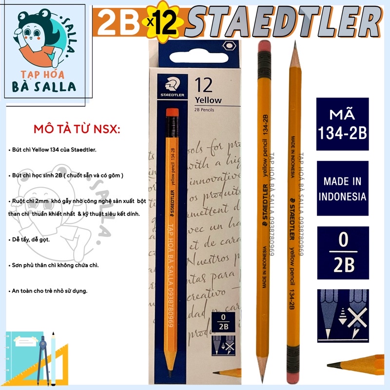 Hộp 12 Cây Bút Chì 2B STAEDTLER ( 134 - 2B )