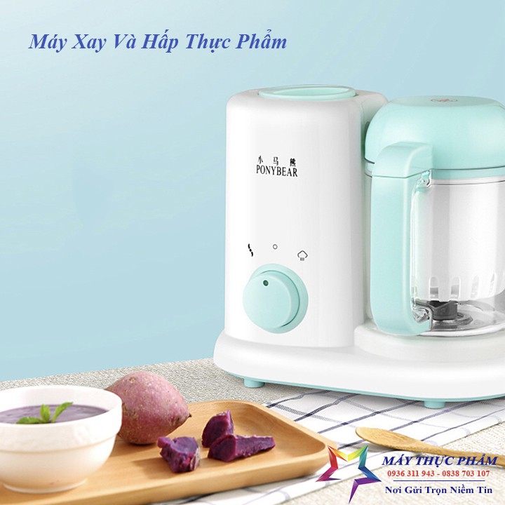 Máy xay thực phẩm 2 in 1 cả hấp thức ăn