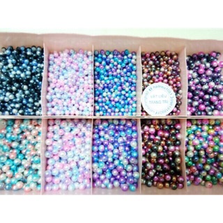 [ Nguyên liệu scrunchies ] Hạt Trân châu đổi màu làm scrunchies