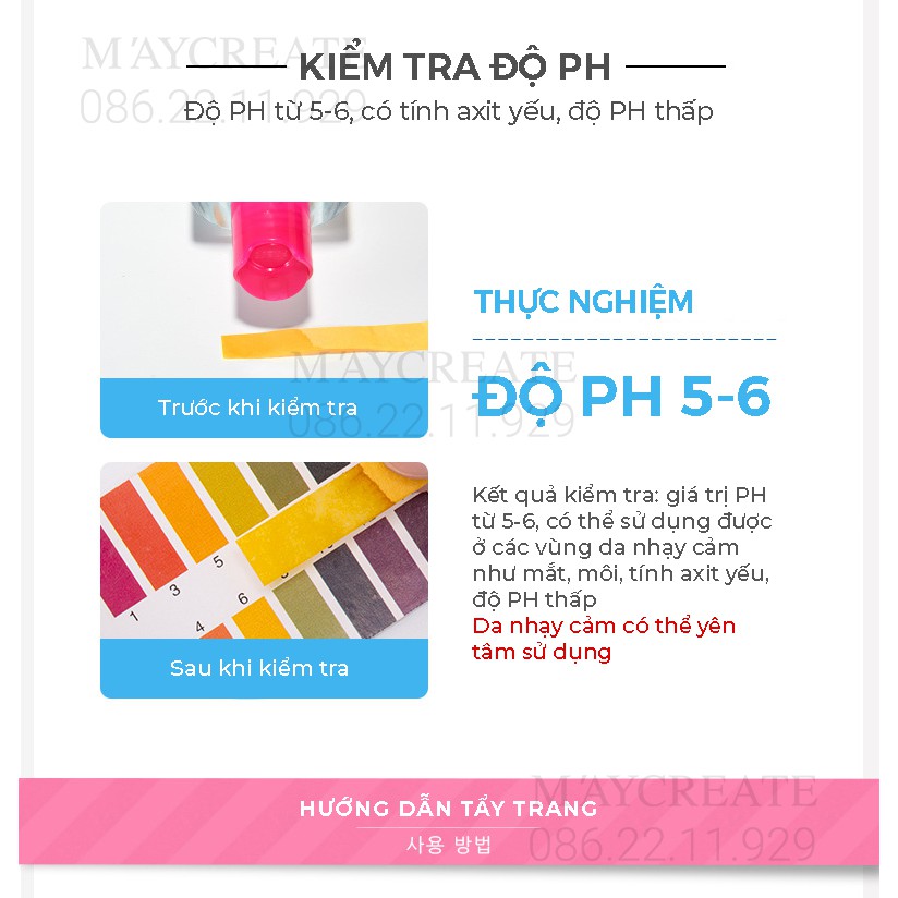 Tẩy Trang Maycreate 300ml Hàng Nội Địa Trung. | BigBuy360 - bigbuy360.vn