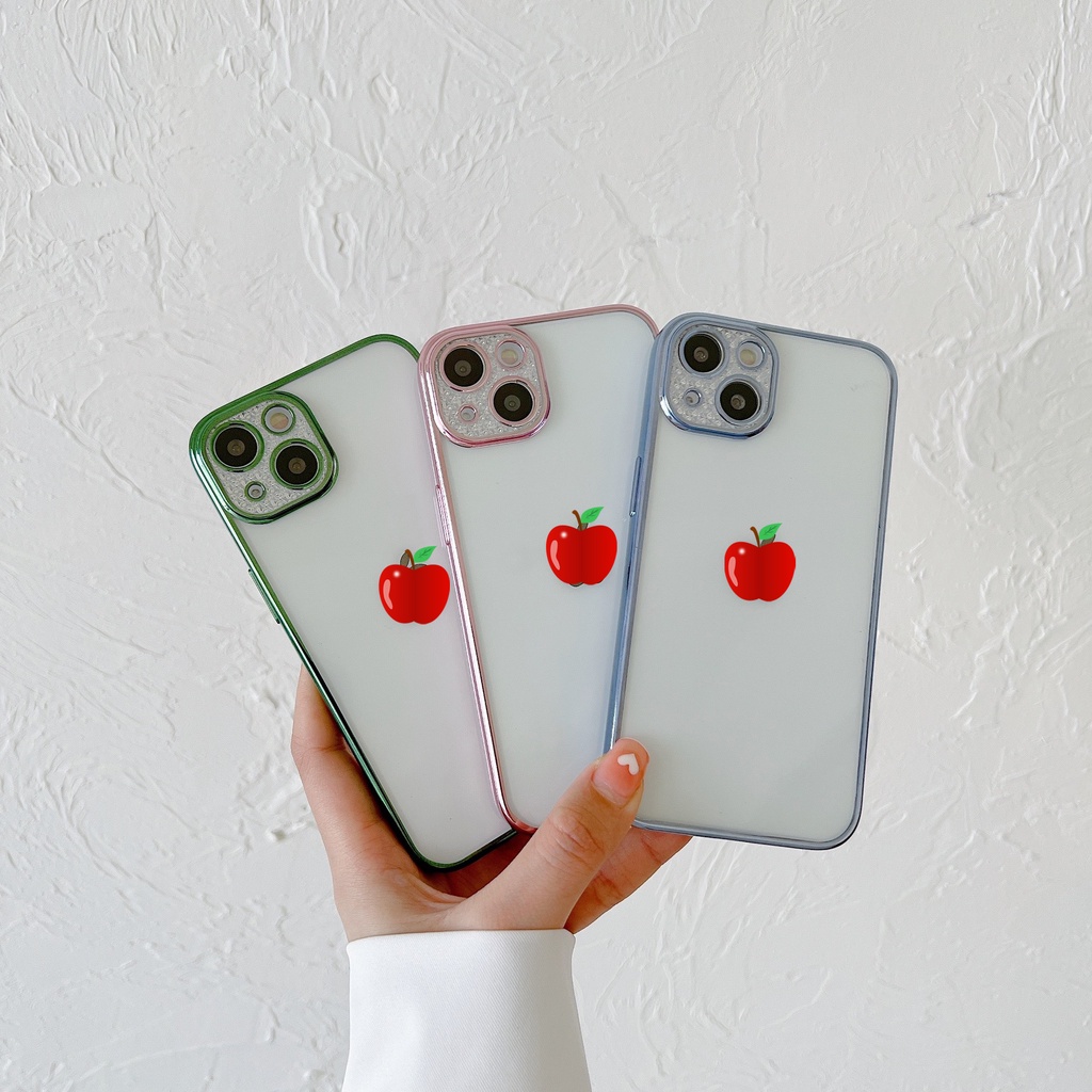 Ốp dẻo viền si Camera vân kim cương cao cấp iP 7 8 X XR 11 12 13 Pro Max [1/2]