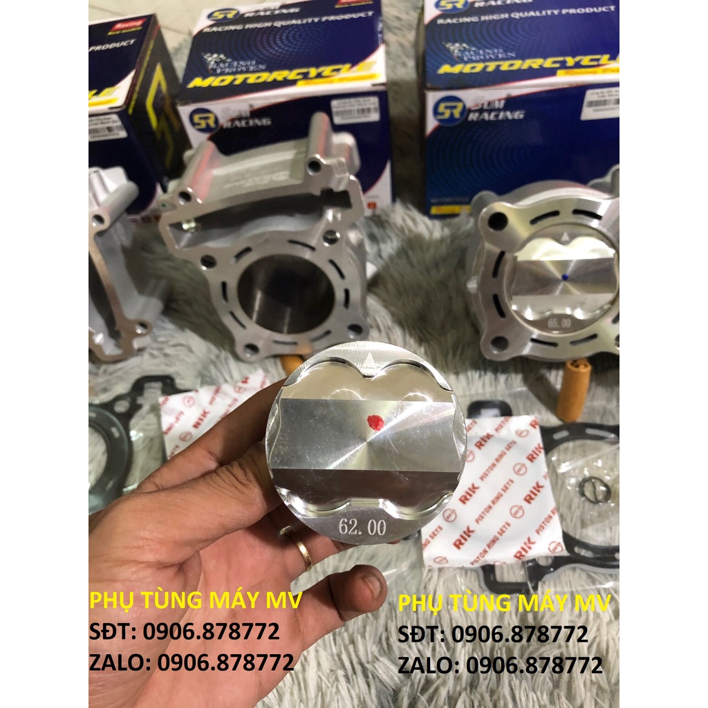 Lòng SUM RACING size 57.62.65.68.72mm cho xe EX135/150. Yêu Thích ❤️❤️❤️