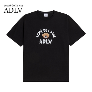 ADLV Áo Thun Ngắn Tay In Hình Gấu Teddy Thời Trang Dành Cho Cả Nam Và Nữ