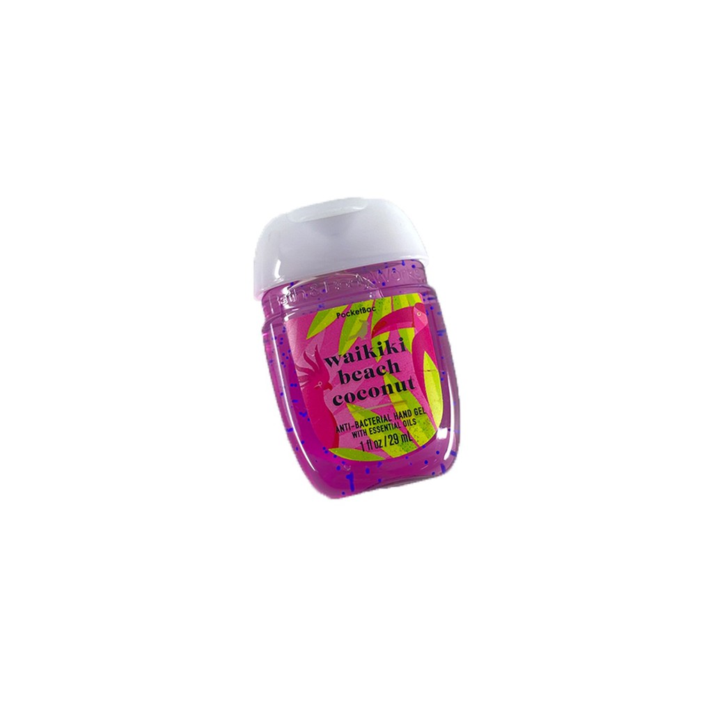 Gel rửa tay khô Bath & Body Works Hand Sanitizer PocketBac Cleansing Gel Waikiki Beach Coconut 29ml
