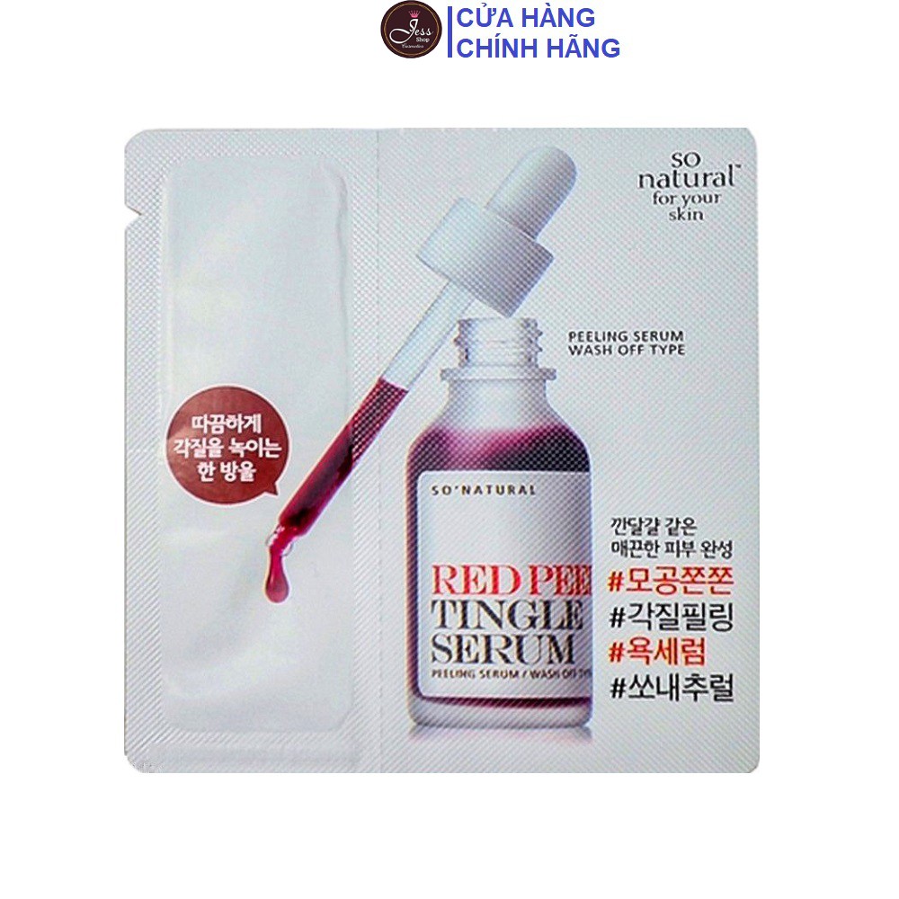 [Sample Dạng Gói] Tinh Chất Tái Tạo Da Red Peel So'Natural Serum 2.5ml