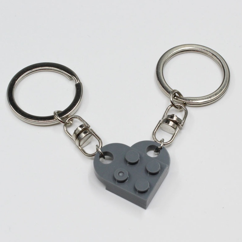 Set 2 Móc Khóa Hình Mảnh Ghép Trái Tim Cho Cặp Đôi