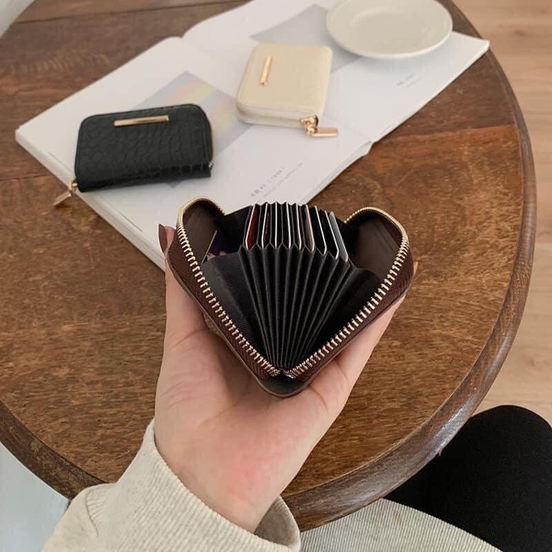 Ví nữ cầm tay mini cute nhỏ gọn đẹp thời trang cao cấp Micocah , bóp nữ cầm tay nhiều ngăn dáng vuông AliceHousee