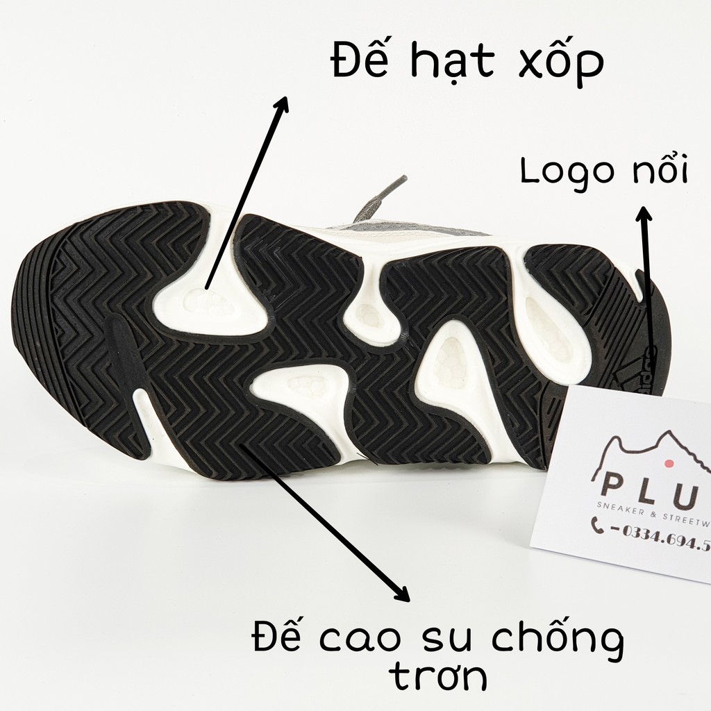 Giày thể thao sneaker 𝐀𝐃𝐈𝐃𝐀𝐒 𝐘𝐄𝐄𝐙𝐘 𝟕𝟎𝟎 - thân vải phối da đế cao su xốp nén - cổ thấp đế 5cm - màu sắc trắ