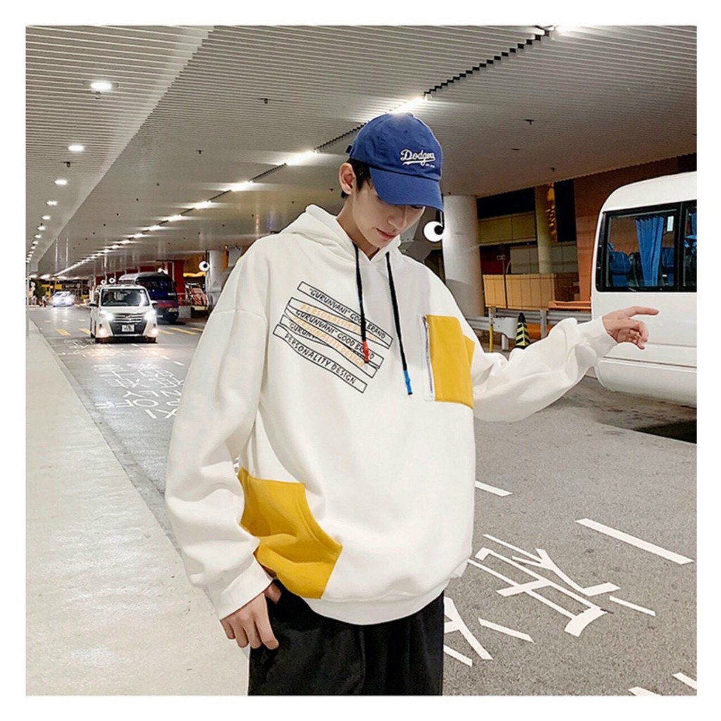 Áo hoodie unisex form rộng chất vải nỉ ngoại dày dặn túi dây kéo cool ngầu cực chất thời trang học đường