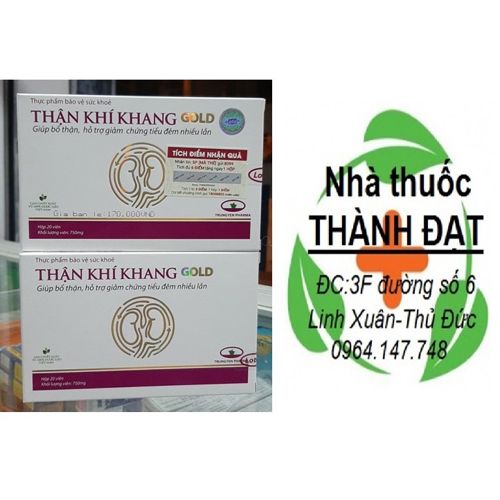 ( mới ) THẬN KHÍ KHANG GOLD (hộp 20 viên)