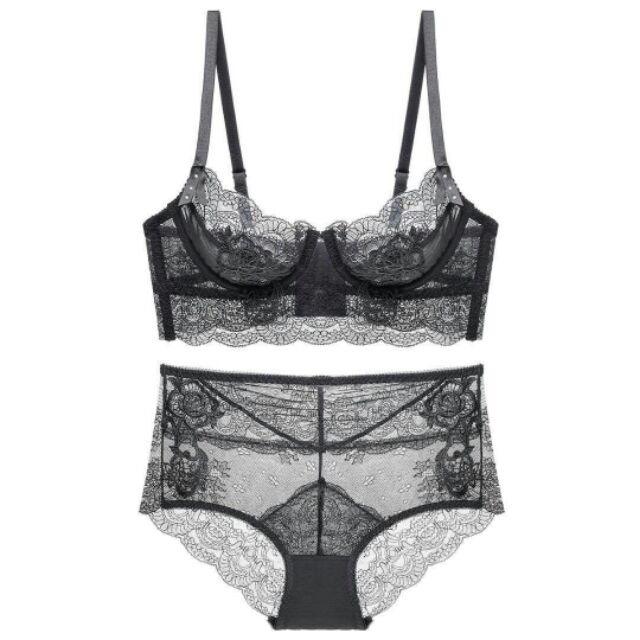 Bộ lót Charm hoa hồng không đệm ren SIÊU MỀM, ôm khít, nâng ngực, dễ chịu thoải mái | BigBuy360 - bigbuy360.vn