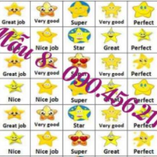 Set 14 tấm sticker khổ a4