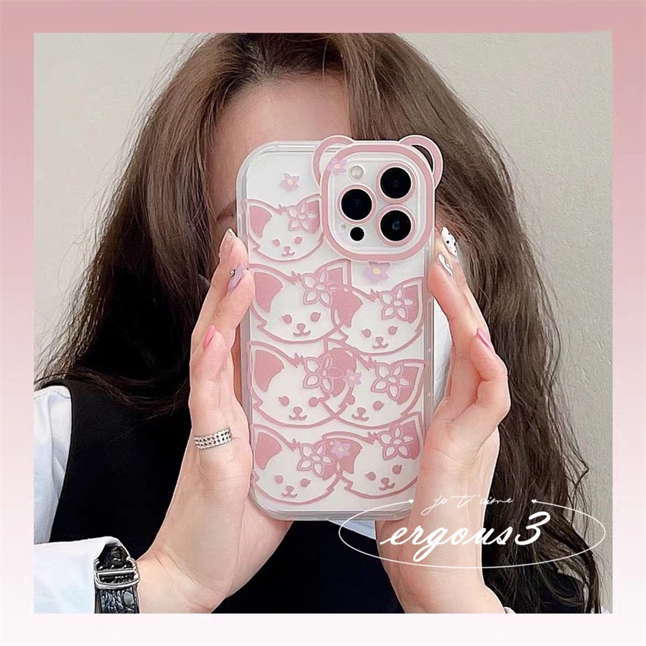 Ốp Điện Thoại Mềm In Hình Gấu Cho iPhone 14 13 12 11 Pro Max SE2020 X XR Xs Max 7 8 6 6s Plus