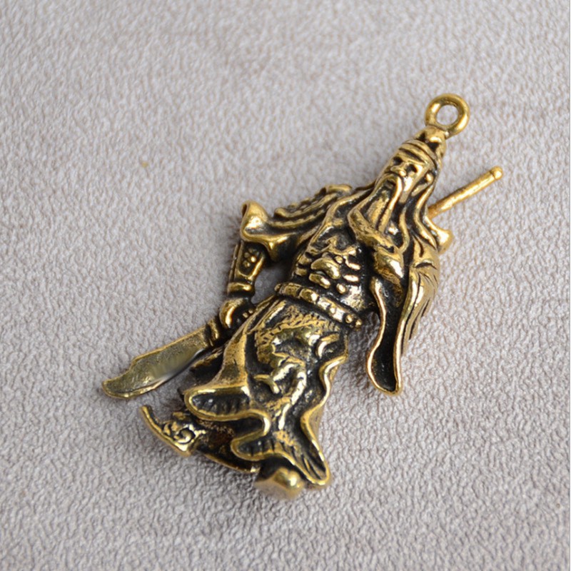 Tượng đồng mini phong thủy quan công quan vân trường trang trí nhà cửa