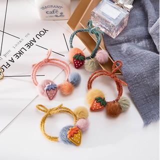 CH099 Cột tóc Strawberry handmade 4 màu