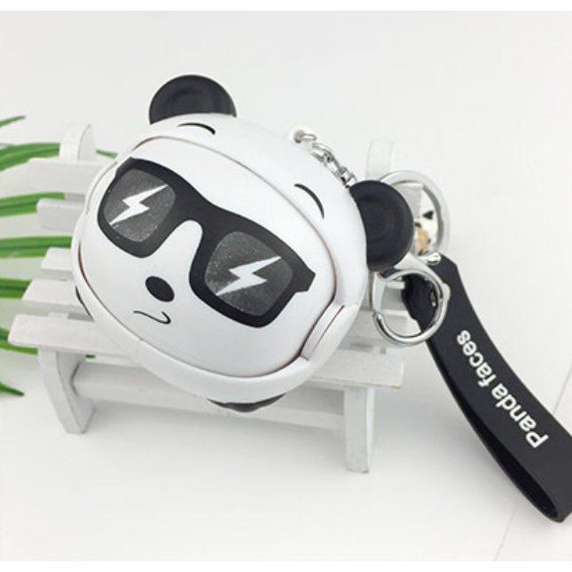 Móc khóa Gấu trúc 6 gương mặt biểu cảm cực kì độc đáo trang trí túi, balo, làm quà tặng bạn bè người thân - Ráp