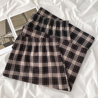 Chân váy dạ kẻ ulzzang