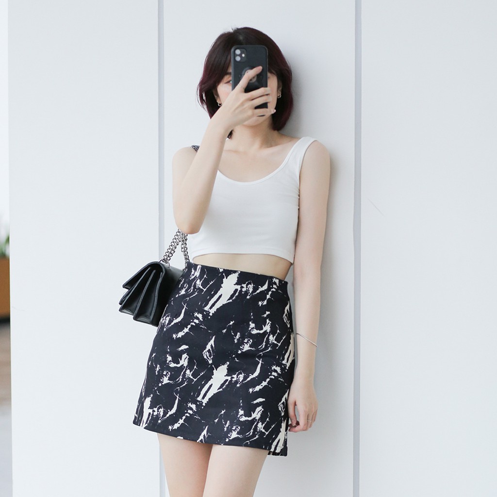 Chân váy chữ A họa tiết vằn Trending - Thời Trang Quảng Châu Nữ GUEM