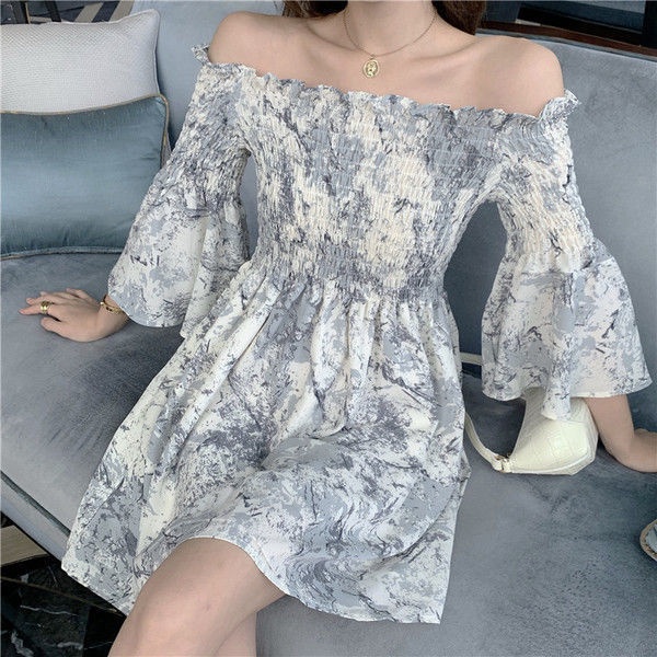 Đầm ngắn tay loe thời trang cho nữ 100kg