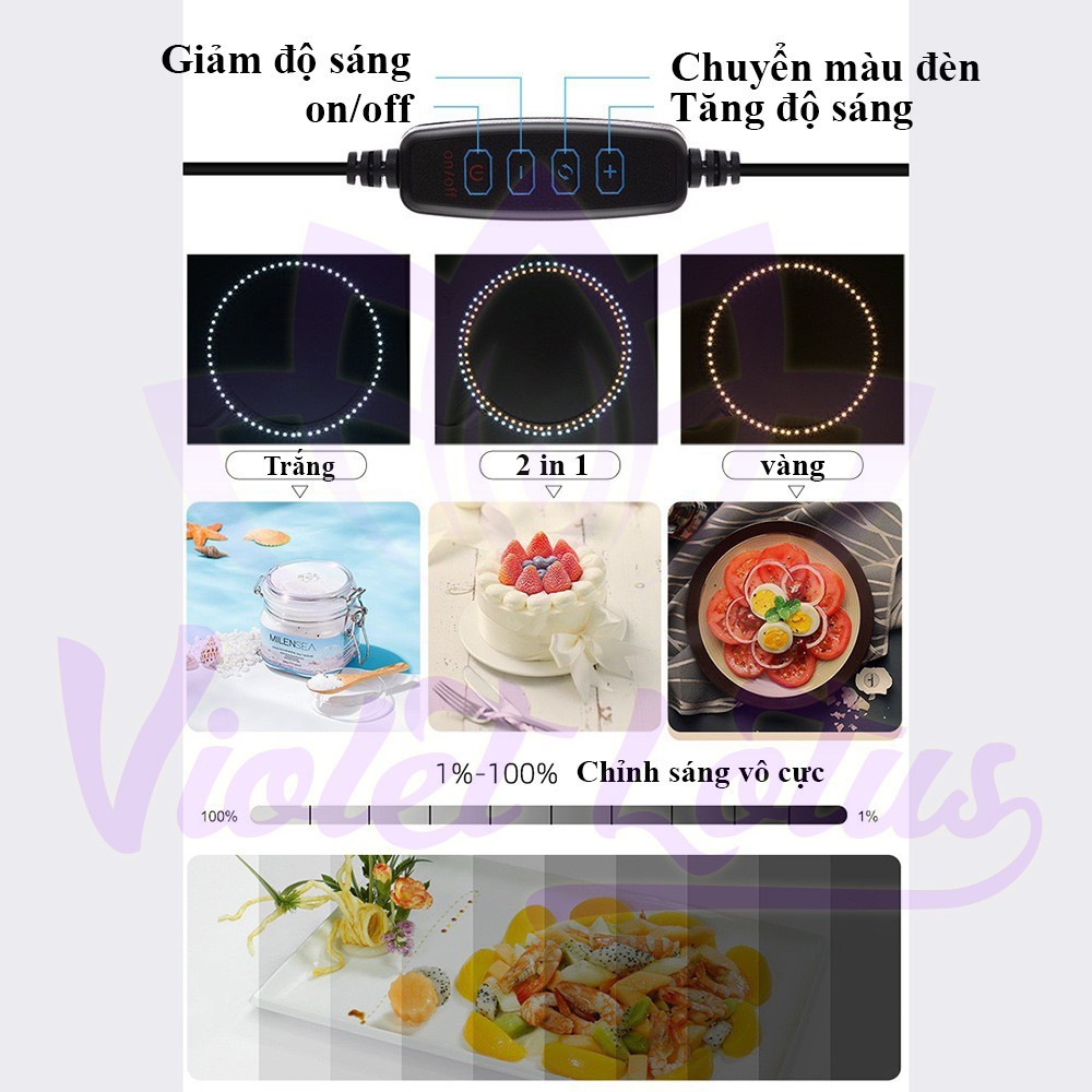 Hộp Chụp Sản Phẩm PULUZ 25x25cm Có 3 Màu Đèn Led Siêu Sáng + Tặng kèm 12 phông nền