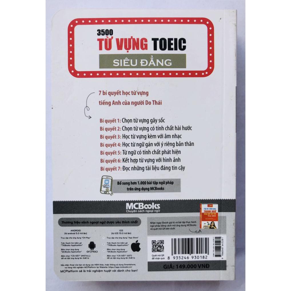 Sách - 3500 từ vựng TOEIC siêu đẳng ( phiên bản mới )