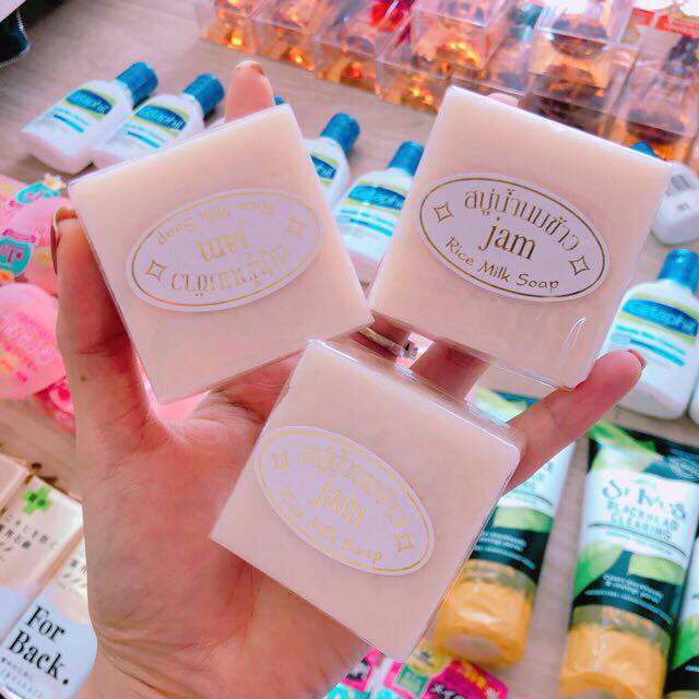 Xà phòng trắng da cám gạo Thái Lan JAM RICE MILK SOAP