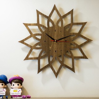 ĐỒNG HỒ TREO TƯỜNG GỖ CNC HÌNH CÁNH HOA