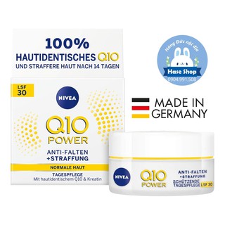 Kem dưỡng da giảm nếp nhăn ngày/đêm Nivea Q10 nội địa Đức đủ bill