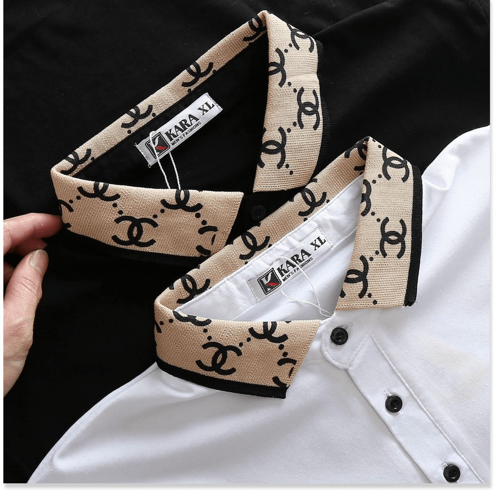 ÁO THUN NAM CỔ BẺ CỰC ĐẸP , HỌA TIẾT THÊU SIÊU CHẤT LANA FASHION