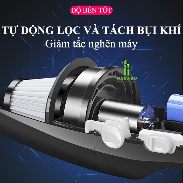 Máy hút bụi oto mini cầm tay thông minh - Trợ thủ đắc lực cho gia đình bạn - Công suất 120W