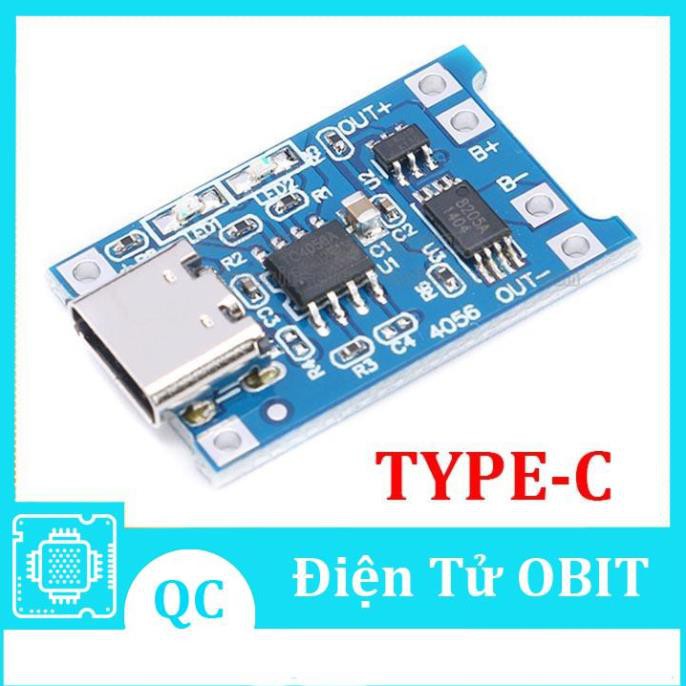 Mạch Sạc Pin Lithium 4.2V TP4056 1A Cổng TYPE-C