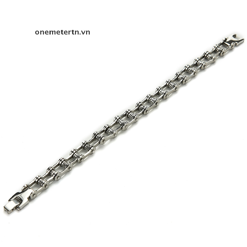 Vòng Đeo Tay Bằng Thép Không Gỉ 8.5 &quot;Phong Cách Punk Dành Cho Nam