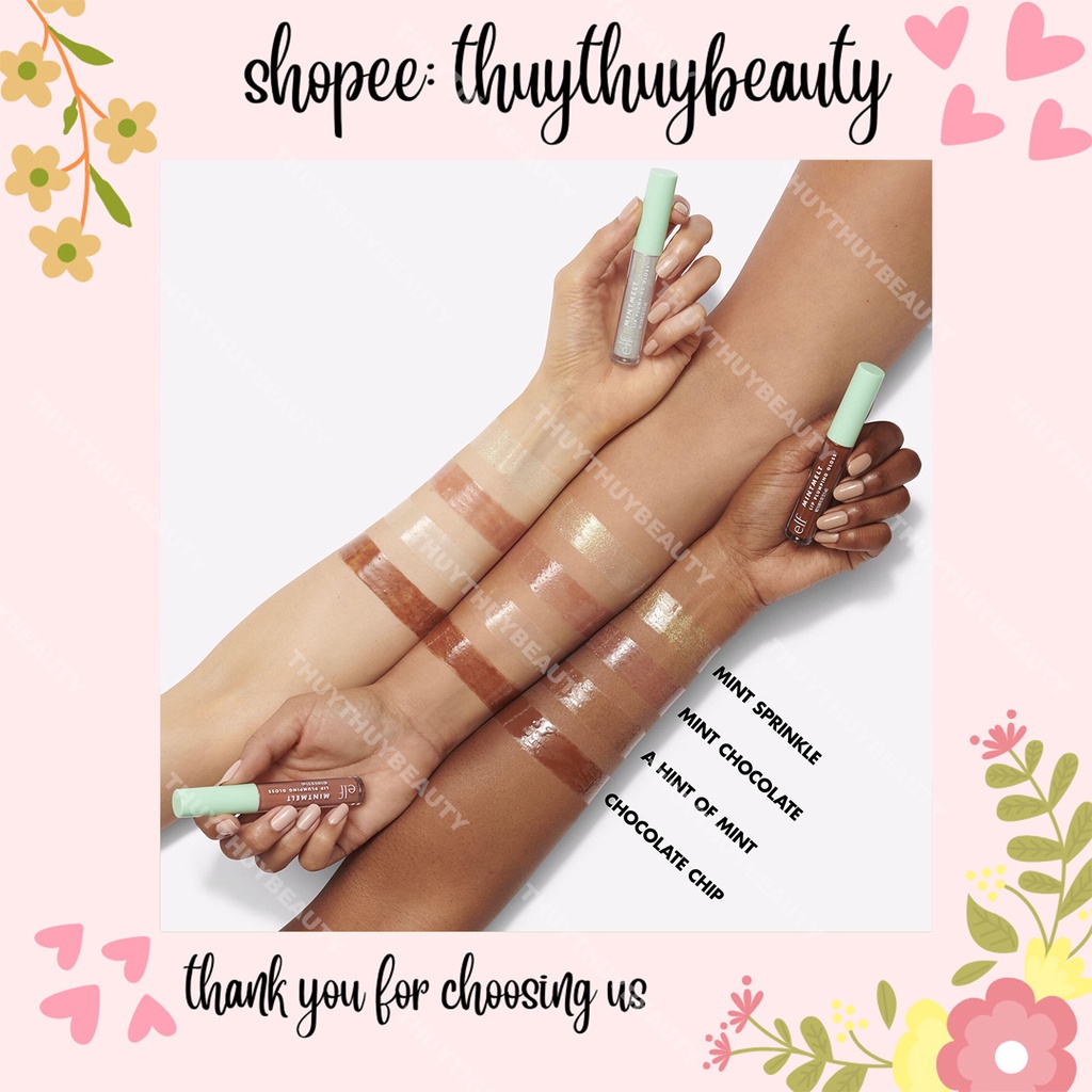 Son bóng Mintmelt độ bóng cao giúp dưỡng ẩm môi căng mông đầy đặn mùi vani bạc hà cực thơm dễ chịu