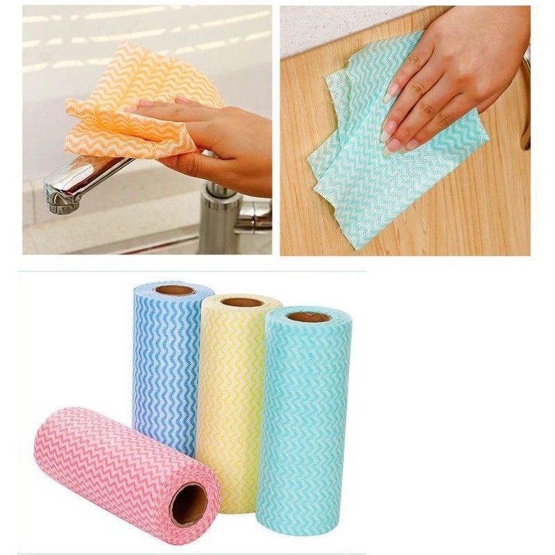 Cuộn khăn lau đa năng cuộn 50 cái