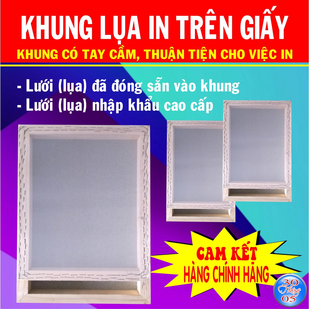 KHUNG LỤA IN TRÊN GIẤY
