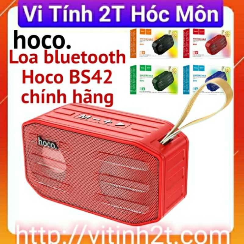 Loa bluetooth Hoco BS42 V5.0 hỗ trợ đài FM USB thẻ nhớ TF có dây cài